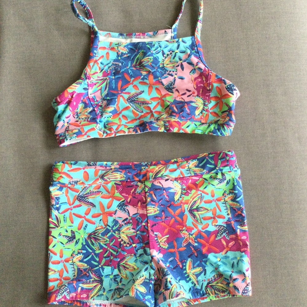 Garnet Hill kids swimsuit NWOT